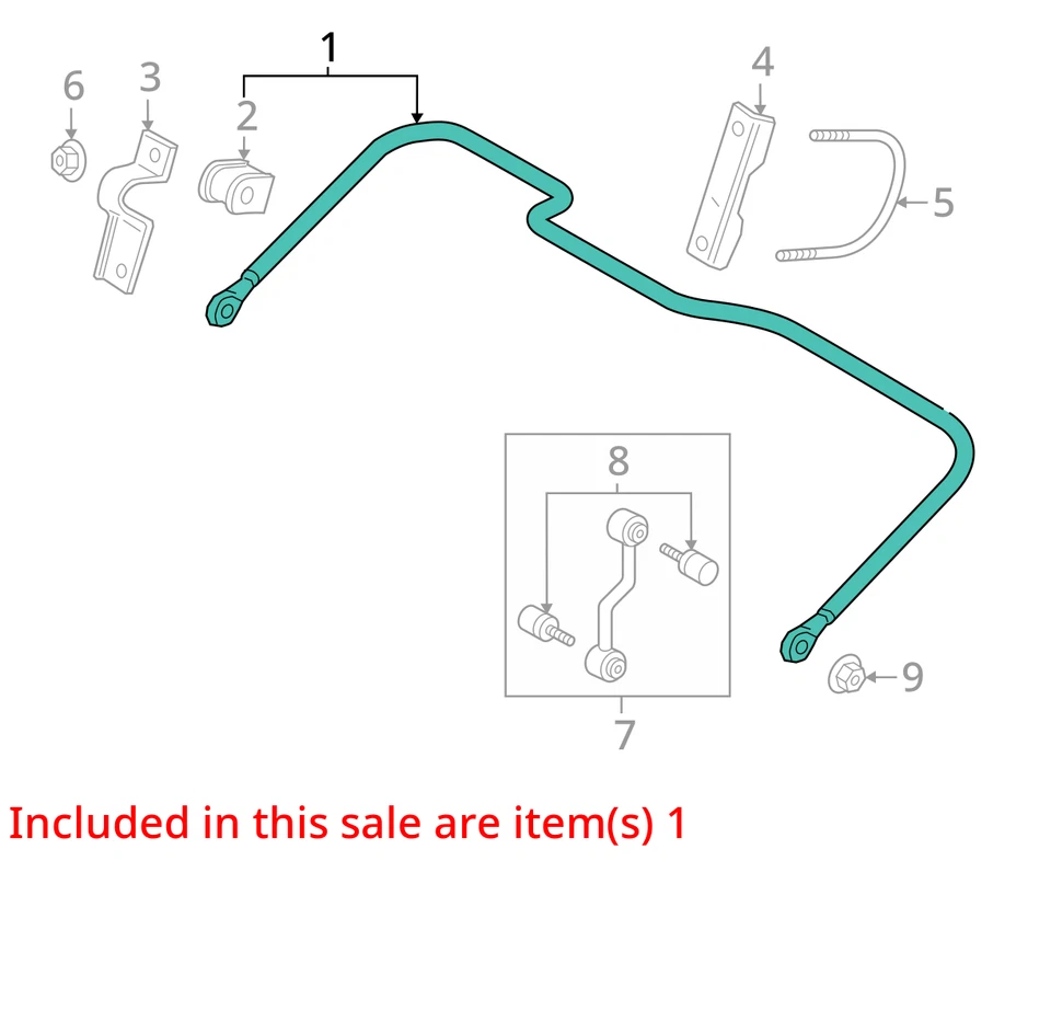 Barra estabilizadora trasera Ford F250 Super Duty 2017 4x4 OEM 134 k millas - LKQ418675785 Foto 4 de 4