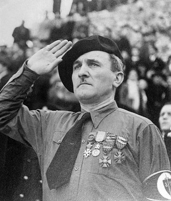 Portrait of Joseph Darnan permanent delegate of Legion to Vichy Go- Old Photo