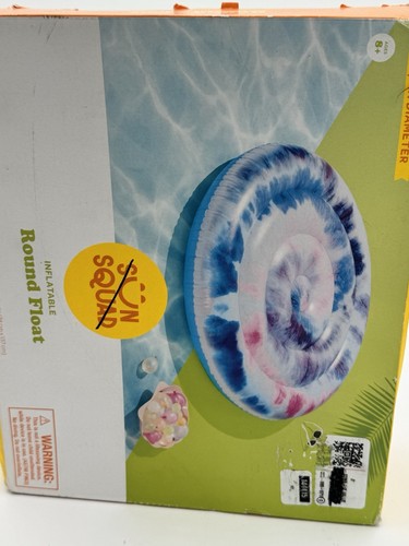 Flotador de piscina redondo inflable Sun Squad Tie Dye 4 pies 5 7/8 pulgadas Diámetro Natación - Imagen 2 de 3