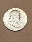 1963 Ben Franklin 90% Silver Half Dollar, Circulated