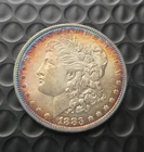 1883-O MORGAN SILVER DOLLAR - NICE TONING
