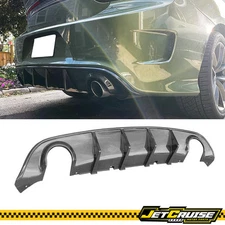 Fit 15-23 Dodge Charger SRT V3 Style Carbon Fiber Print Rear Bumper Diffuser PP