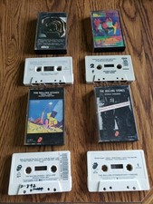 Rolling Stones Cassette Tapes Lot Of 4 Sticky Fingers,Dirty Work,Hot Rocks G/VG