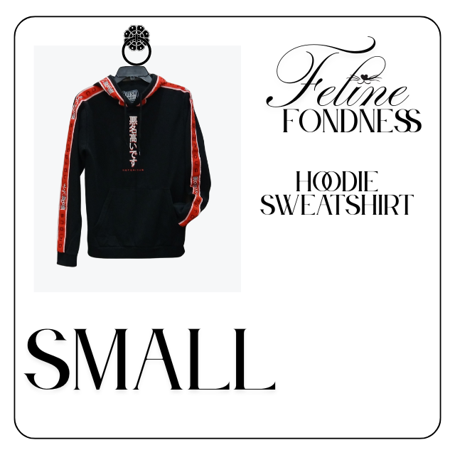 Fresh Laundry Hoodie Mens Small Black Red Tiger Graphic Japanese Print  Pullover