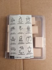 2004 Stampin Up A Little Love Brand New Retired Stamps Set of 12 Vintage