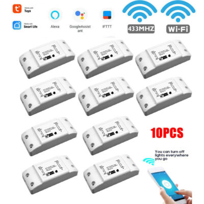 TUYA Funkschalter System 230V 2200W WIFI 433Mhz DIY Funk LED Modul Alexa Google-
