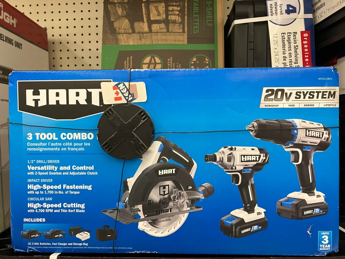 KEENeStore Cordless Tool Combo Kit (2) 20V Li-Ion