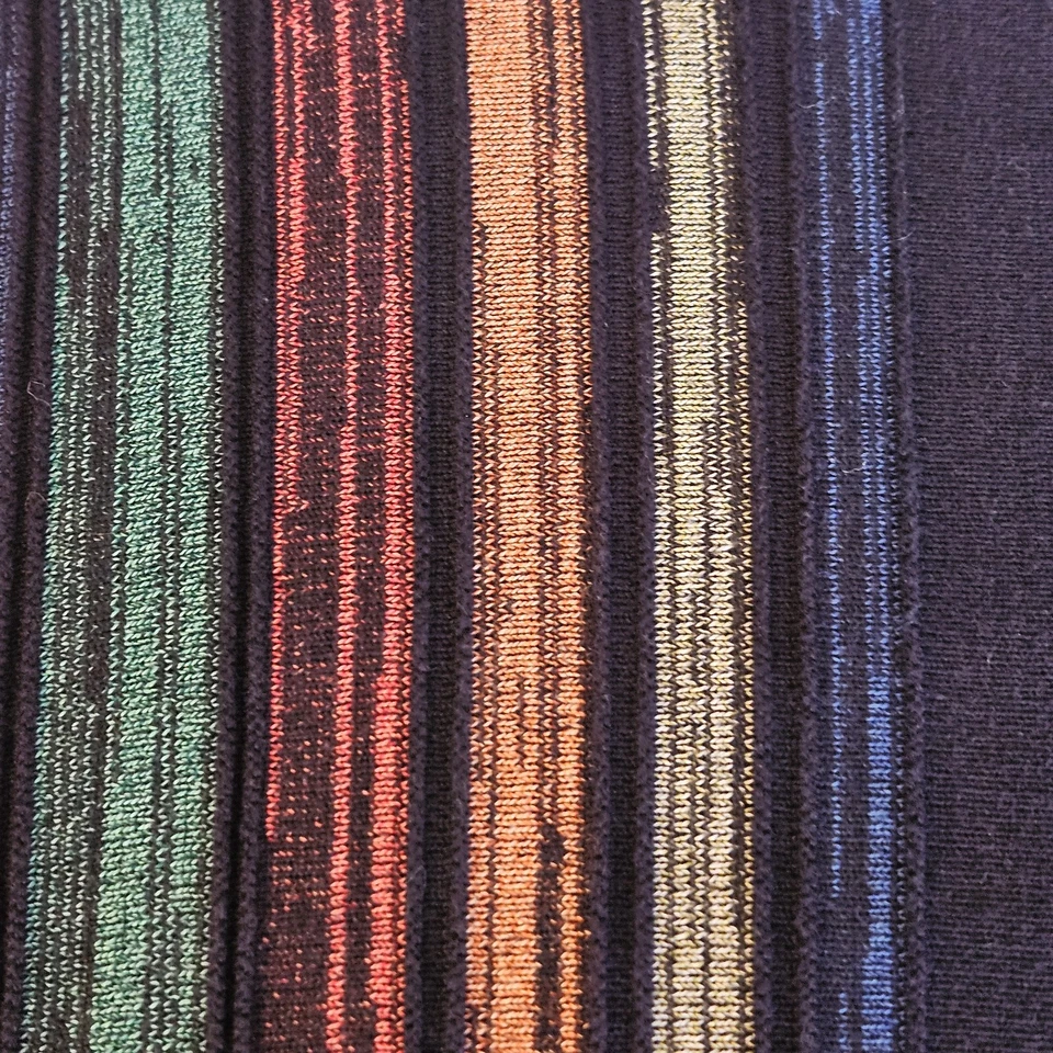 Montechiaro Sweater Abstract Knit Mens XL Blue Textured Italian Wool Y2K - Image 3 of 4