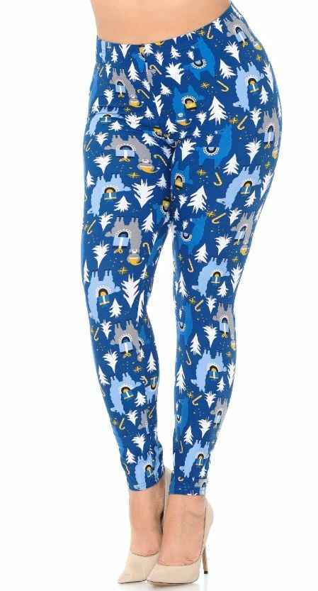 Buttery Soft Llama Christmas Leggings