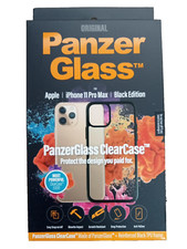 Image of Panzer Glass Clear Case I Phone 11 Pro Max Black Edition