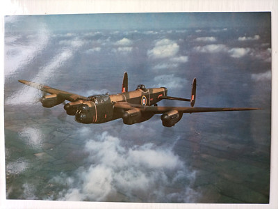 GROSSE KARTE 21 x 15 cm AVRO LANCASTER MK 1 PP687 VICKERS ARMSTRONG 1945 44 SQD
