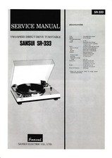 Servizio Manuale di Istruzioni per Sansui SR-333