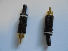 GOLD RCA plugs   2 UNITS