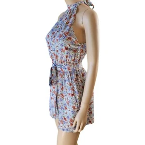 CY Fashion Women's Floral Sleeveless Romper shorts 2 piece side