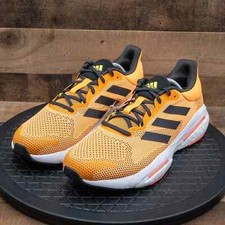 Adidas Mens Solar Glide 5 Running Shoes Neon Orange Sneakers GX5470 Multiple Sz