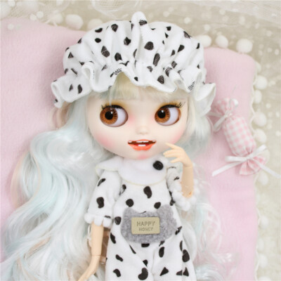 12'' Blythe doll Nude Joint Body cream mix hair Custom doll smiley canine teeth