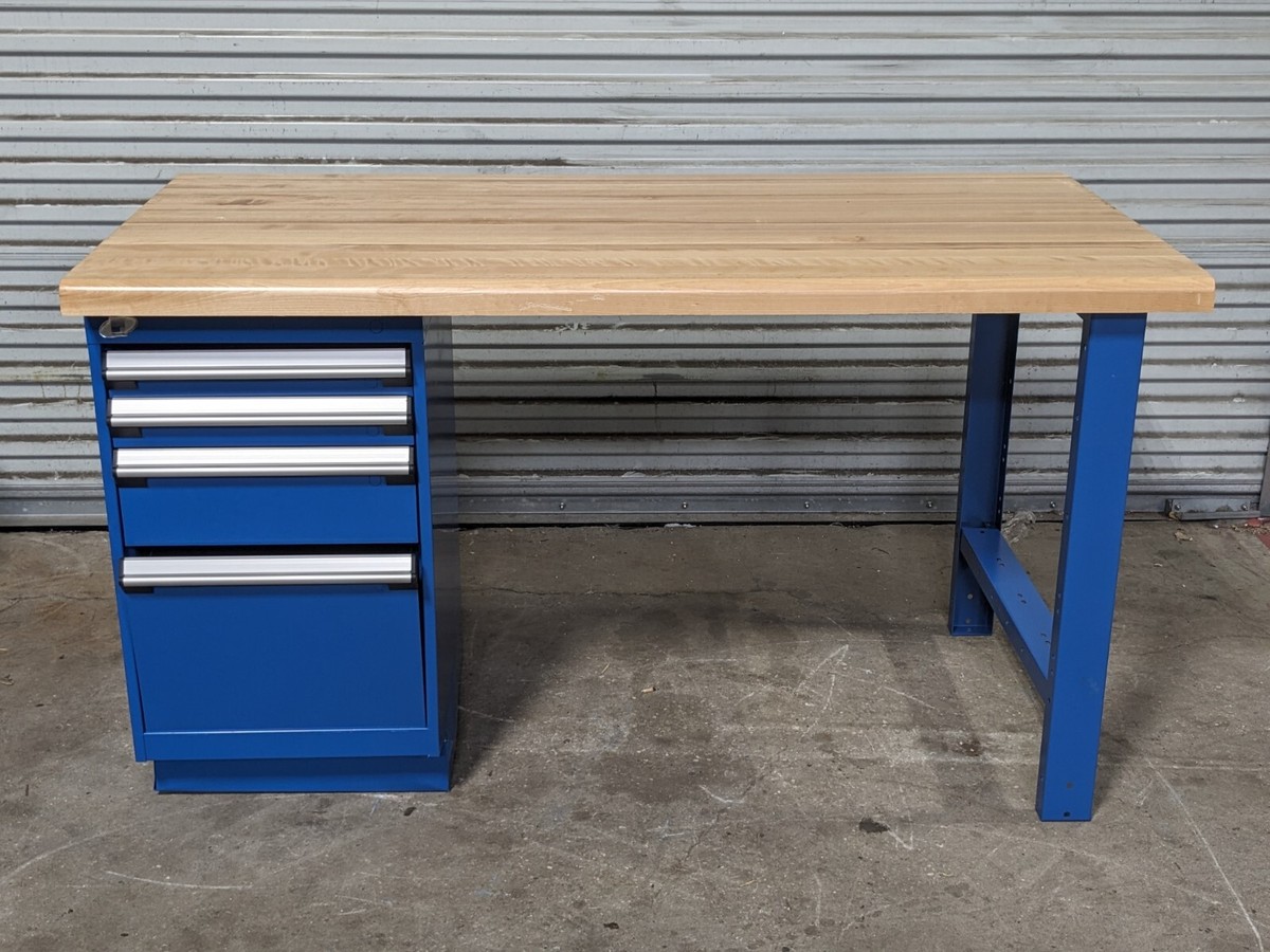 Rousseau Work Bench w/ 4 Drawer Cabinet 60