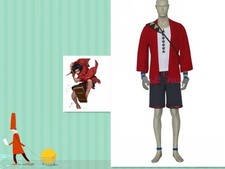 Disfraz Cosplay Samurai Champloo Mugen Navidad Hecho a Medida