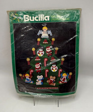 Vintage Bucilla Advent Tree Calendar Kit Christmas Holiday 18" USA