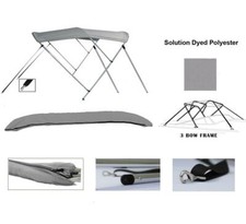 3-Bow Aluminum Bimini Top Compatible with Max...