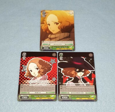 Weiss Schwarz P5 Persona 5 Haru as Noir 3 Card Set The Mysterious Beauty Thief