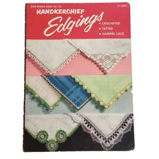 Star Edging Book No 102- Handkerchief Edgings- 1953- American Thread Co Vintage