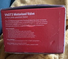 Honeywell Genuine 3 Port Mid Position 22mm Diverter Valve V4073A1039, 5 Wire. 