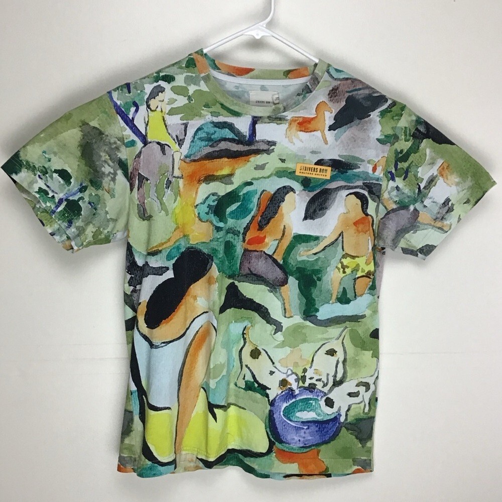 FILA T shirt uomo Strivers Row manica corta stampa all over grande