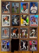 Houston Astros Topps Chrome Rookie Auto x2 Refractor Collectors Lot w/ #d (50)