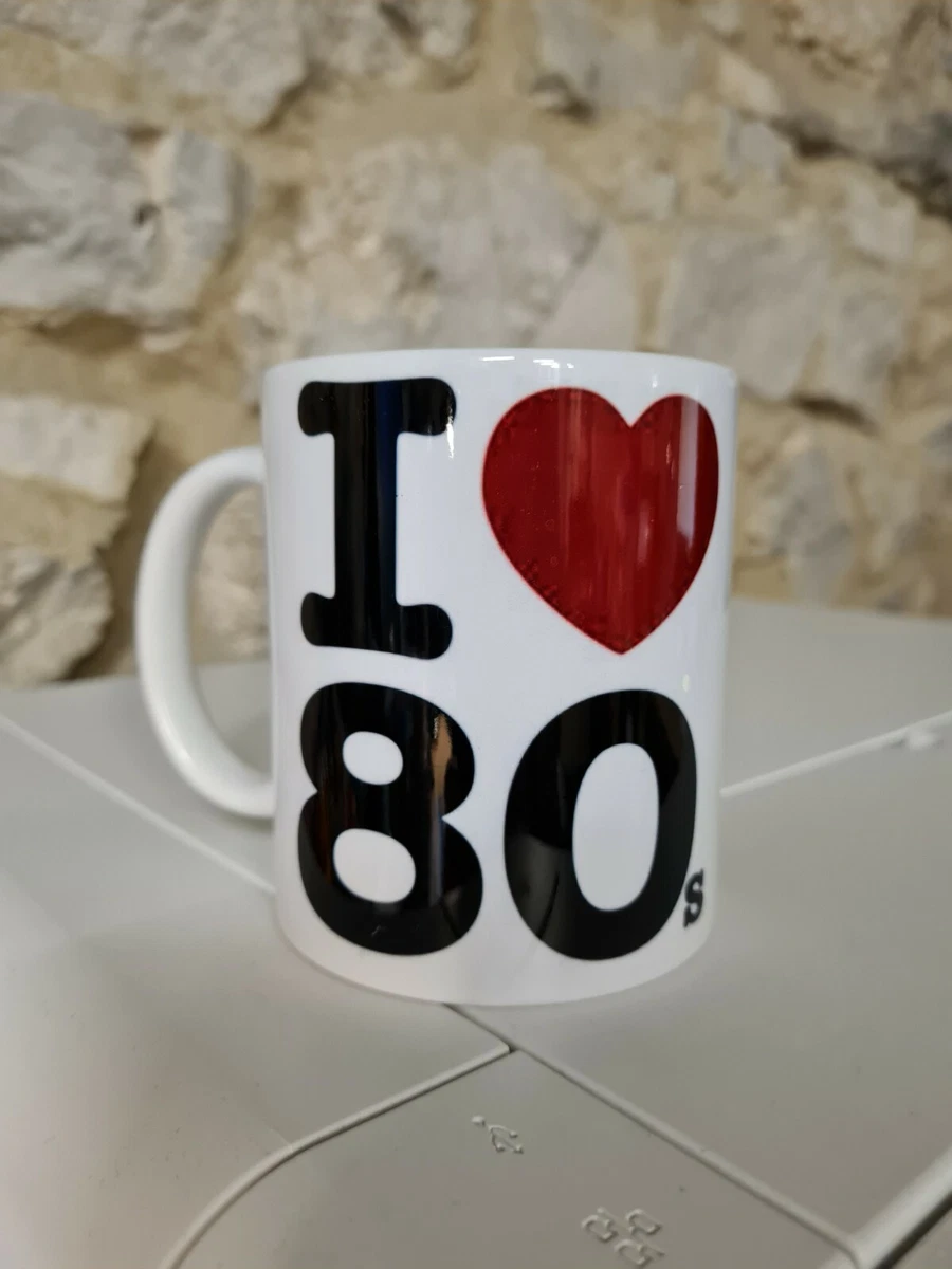 I Love the 80s TV Ident Cup Mug TV Ident I heart eighties 1980s | eBay