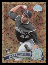 2011 Topps Update Cognac Diamond Anniversary Juan Nicasio RC Colorado Rockies