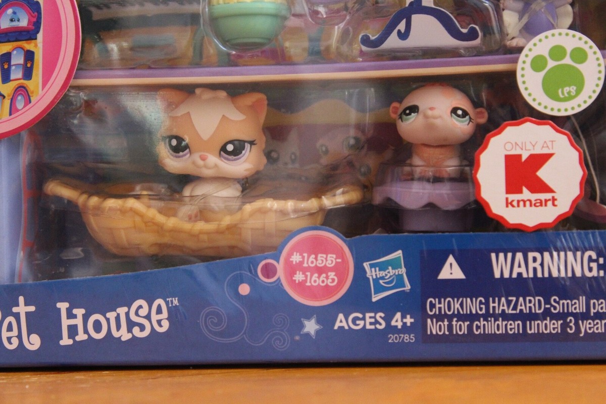 Petshop Pack K-Mart Exclusive - Maison Pet House Avec 9 Pets - 2009 - RARE - NEUF