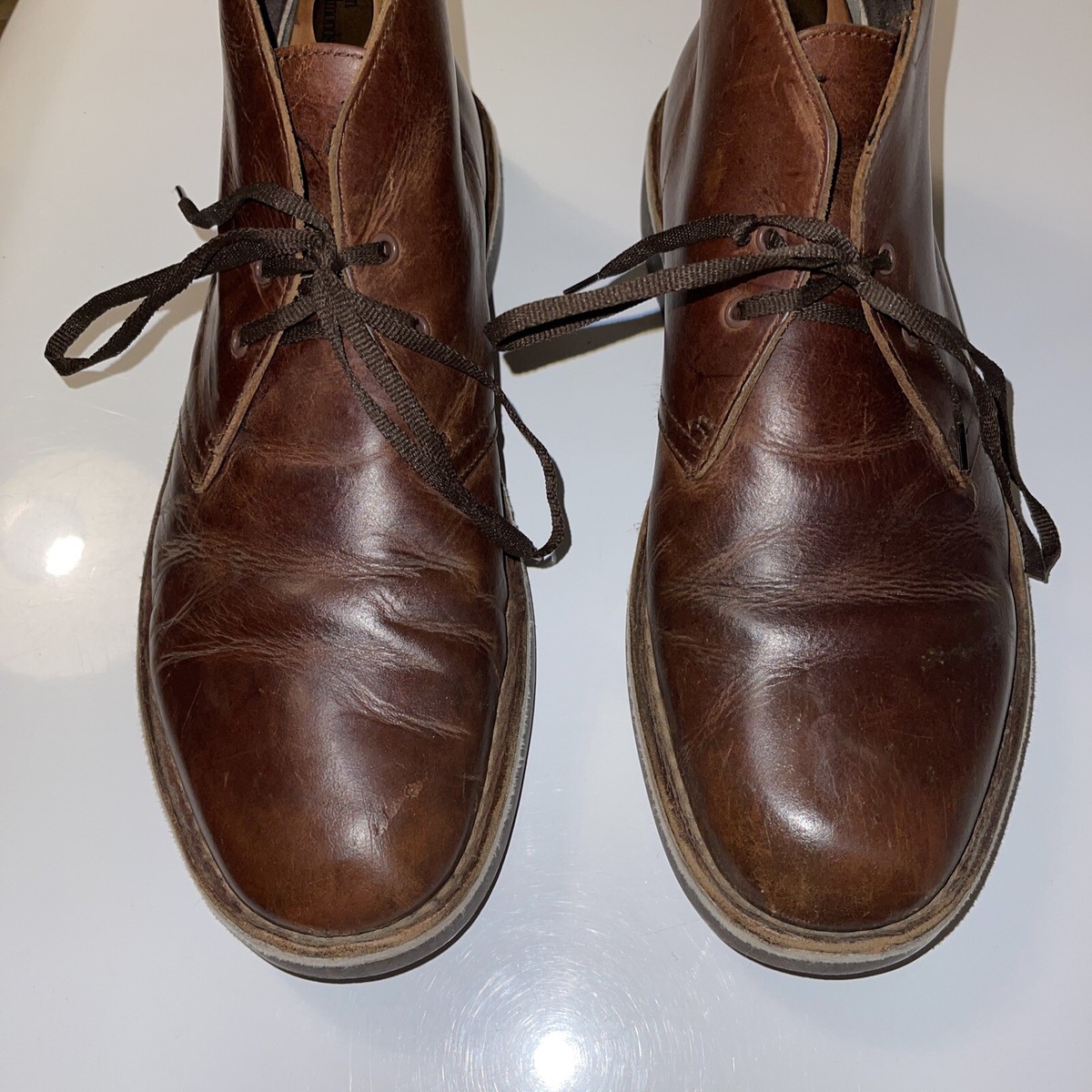 Clarks Men\'s Bushacre 2 Chukka Brown Leather Boots Size 10M US CLARKS Clarks for Men: Bushacre 2 Beeswax Boot 26082286 - Shiekh main image 2
