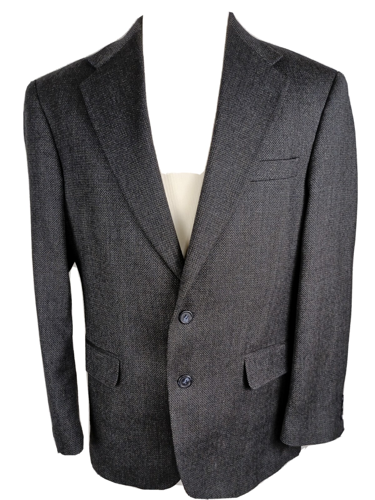 FILA Cappotto sportivo Saville Row uomo taglia 42R grigio tessuto 100% lana B52