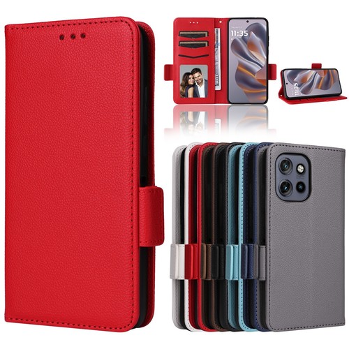 For MOTO Edge 2024 G Play/Stylus/Power 5G Flip PU Leather Card Slot Phone Case