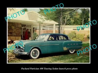 OLD LARGE HISTORIC PHOTO OF 1952 PACKARD PATRICIAN 400 LAUNCH PRESS PHOTO 1