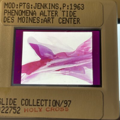 Paul Jenkins ''Phenomena Alter Tide'' 35mm Art Slide Abstract Expressionism