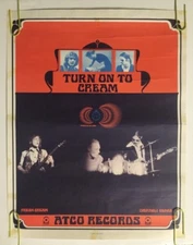 Turn On To Cream Vintage Poster  Original Promo Ad Atco Records Disraeli Gears