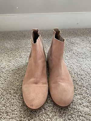 Urban Outfitters Blush Pink Suede Chelsea Ankle Boots Sz 10 Urban Outfitters Chelsea Boots for Women for sale | eBay main image 3