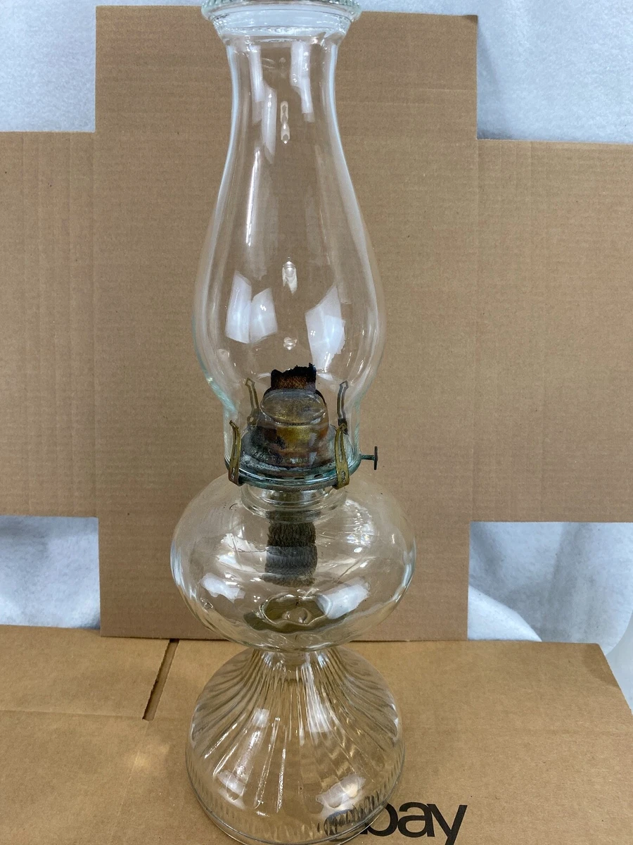 Large clear glass lamp deals