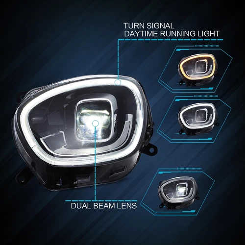 VLAND Headlights Fit Mini Cooper Countryman F60 2017-2020 LED DRL W/Animation *2 - Picture 7 of 13