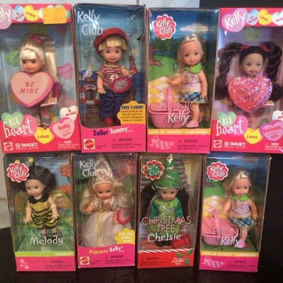 NEW NRFB VINTAGE 8 KELLY LI L  FRIENDS BARBIES, MATELL NIB