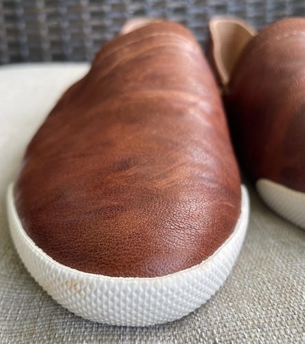 FRYE Melanie Damen Leder Slipper Sneaker Schuh Cognac Braun Flats Größe 7,5 - Bild 14 von 15