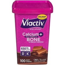 Viactiv Calcium Supplement Soft Chews, Milk C...
