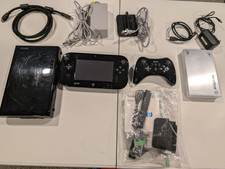 Modded Wii U Deluxe Console  Gamepad With Wii Controller WUP-101 02 