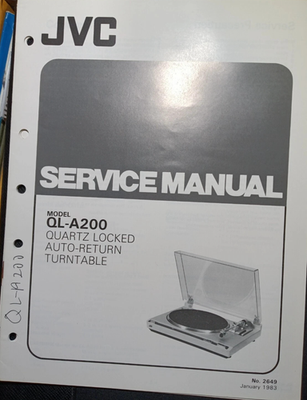 JVC Ql-a200 Direct Drive Quartz Lock Turntable From 1980s – for