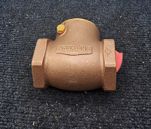 Aqualine 1-1/2" Swing Check Valve, Brass Seat, Threaded, 200 WOG