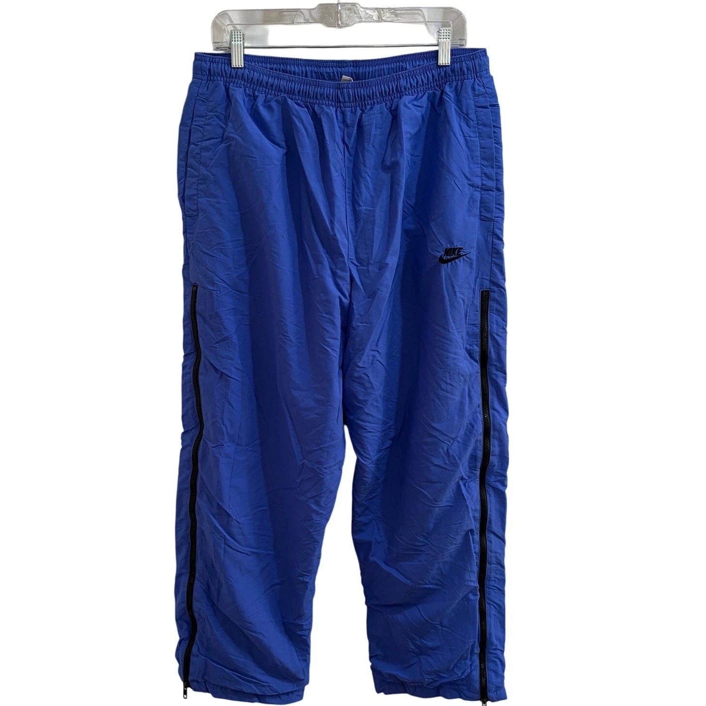 Vintage 90s Nike Rain Pants Mens Large Blue Gore-Tex Windbreaker Outdoor Nylon