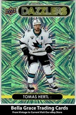 2021-22 Upper Deck Tomas Hertl #DZ-37 San Jose Sharks Dazzlers Green NBA  NHL  
