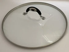 Tempered Glass Replacement Lid for 12" Frying Pan ID 11 5/8" Preowned